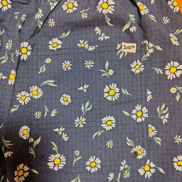 Duluth Trading Co Womens Daisy Print Skirt Shorts‎ Size Medium Elastic Waist - Picture 5 of 12